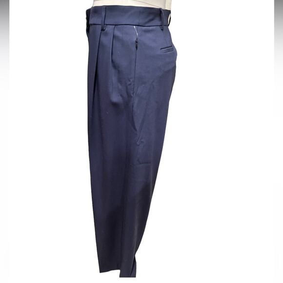 FRAME High Waist Wide Leg Trousers in Blue Size 14 NWT - Picture 5 of 14